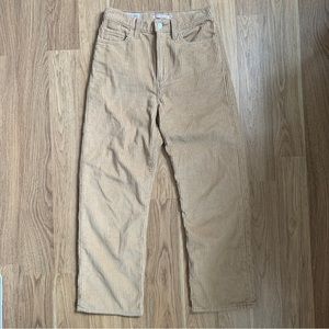 Levi’s Ribcage Tan Ankle Corduroy Pants